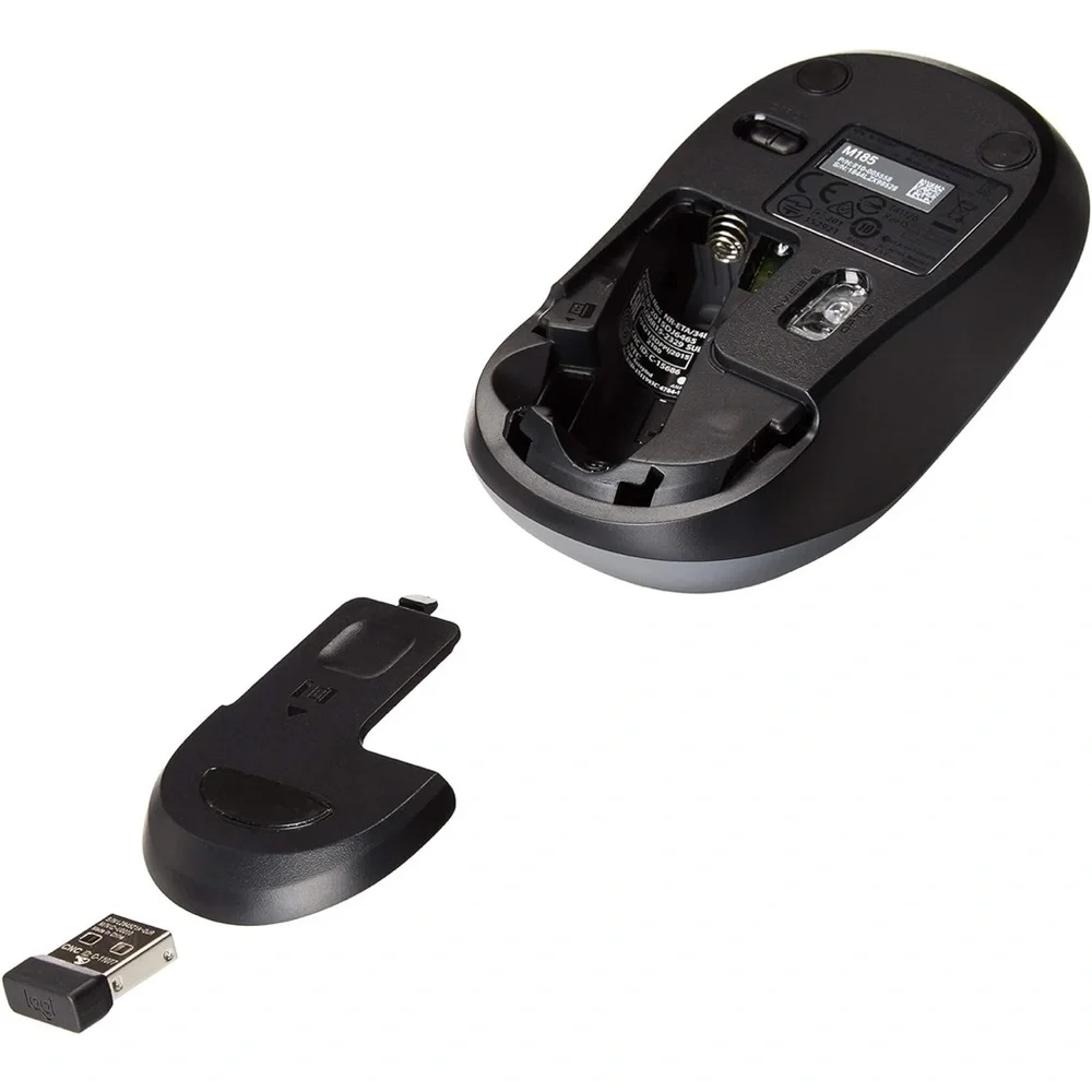 Logitech M185 Wireless USB Mouse w/ Protective Case